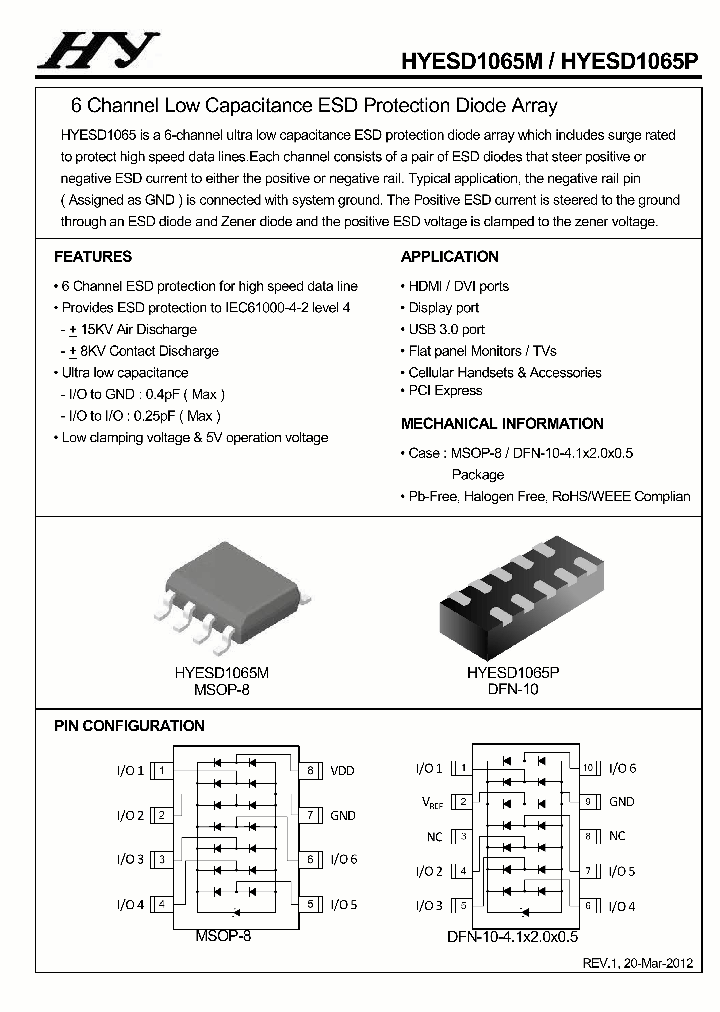 HYESD1065M_6950746.PDF Datasheet