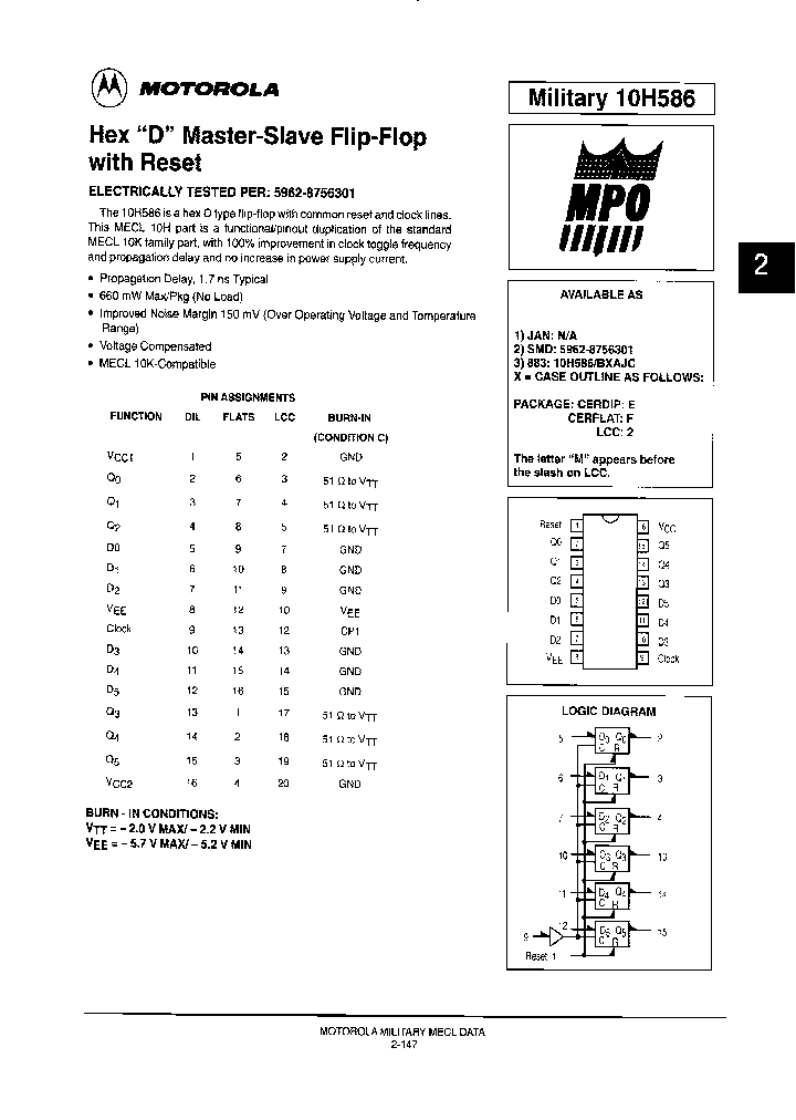 10H586BEAJC_6873265.PDF Datasheet