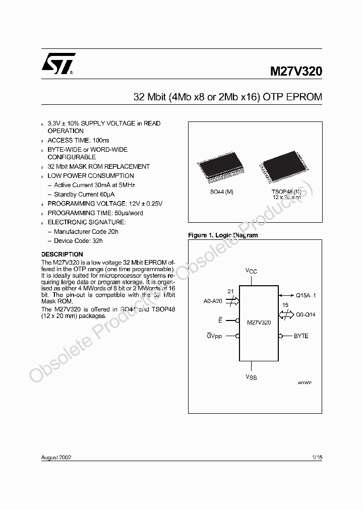 M27V320-150M1_6894107.PDF Datasheet