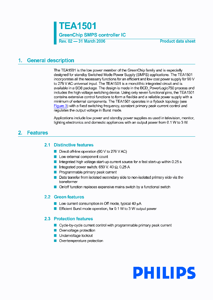 TEA1501T_6937837.PDF Datasheet