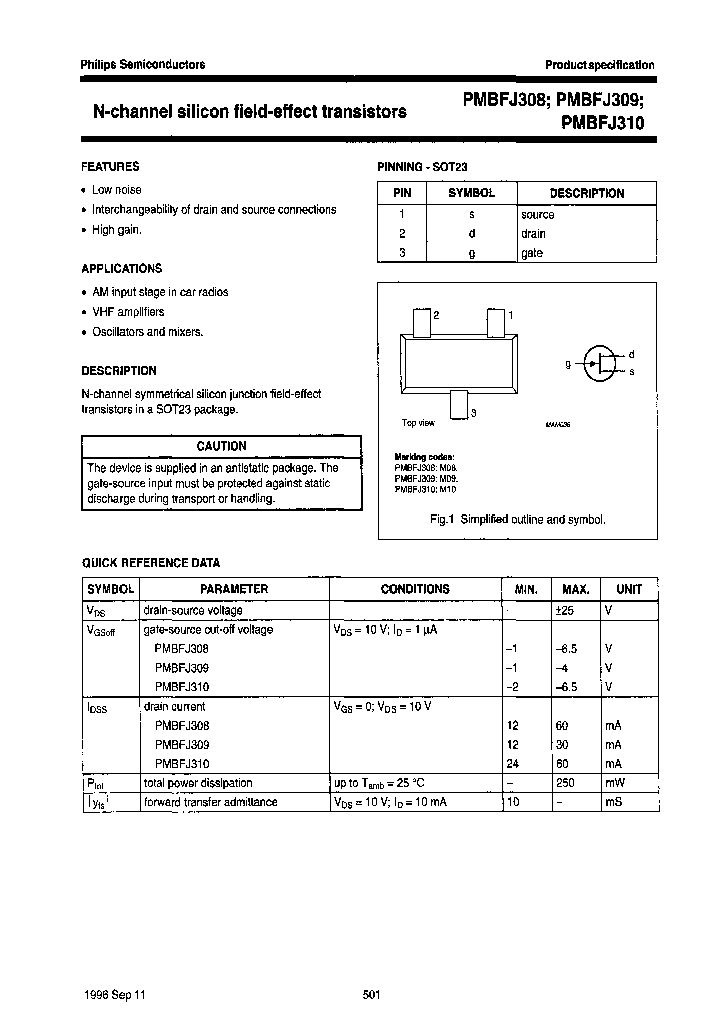 PMBFJ310TRL13_7016497.PDF Datasheet