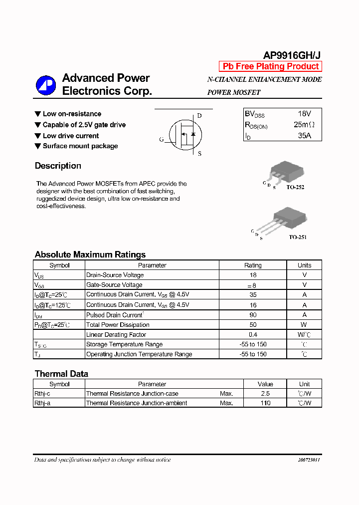 AP9916GH_7155812.PDF Datasheet