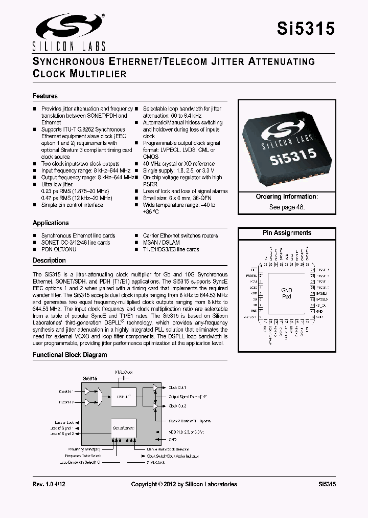 SI5315B-C-GM_7161104.PDF Datasheet