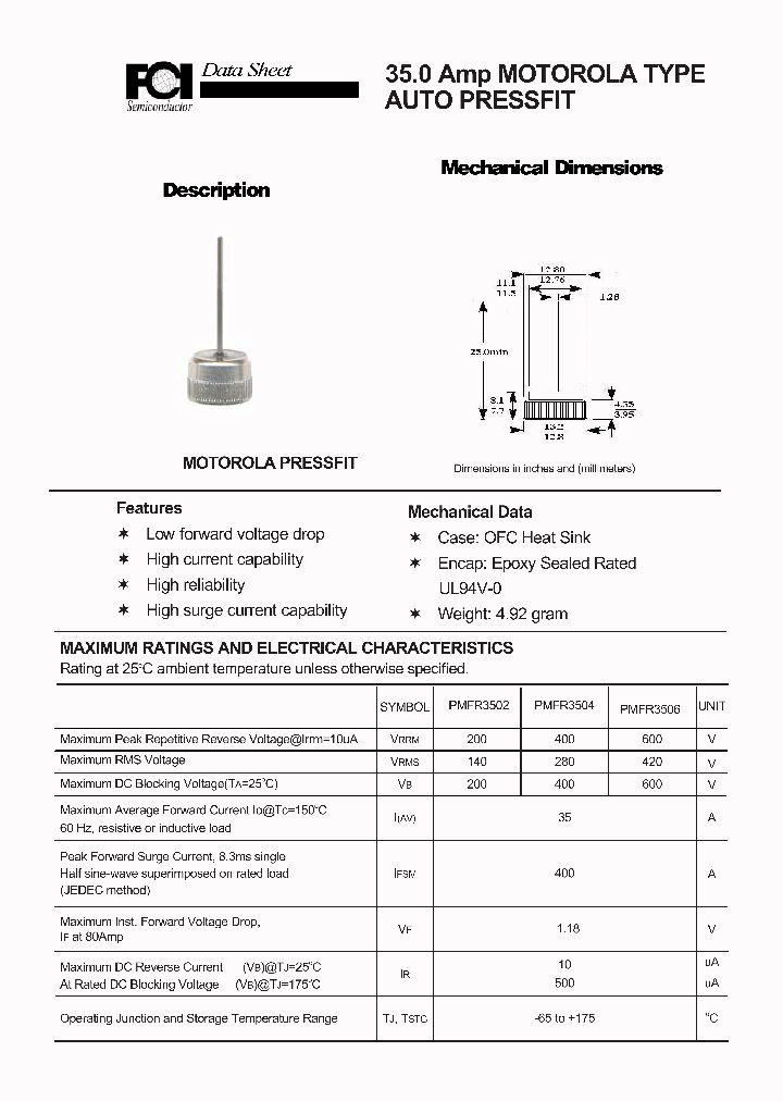 PMFR3502-3506_7237794.PDF Datasheet