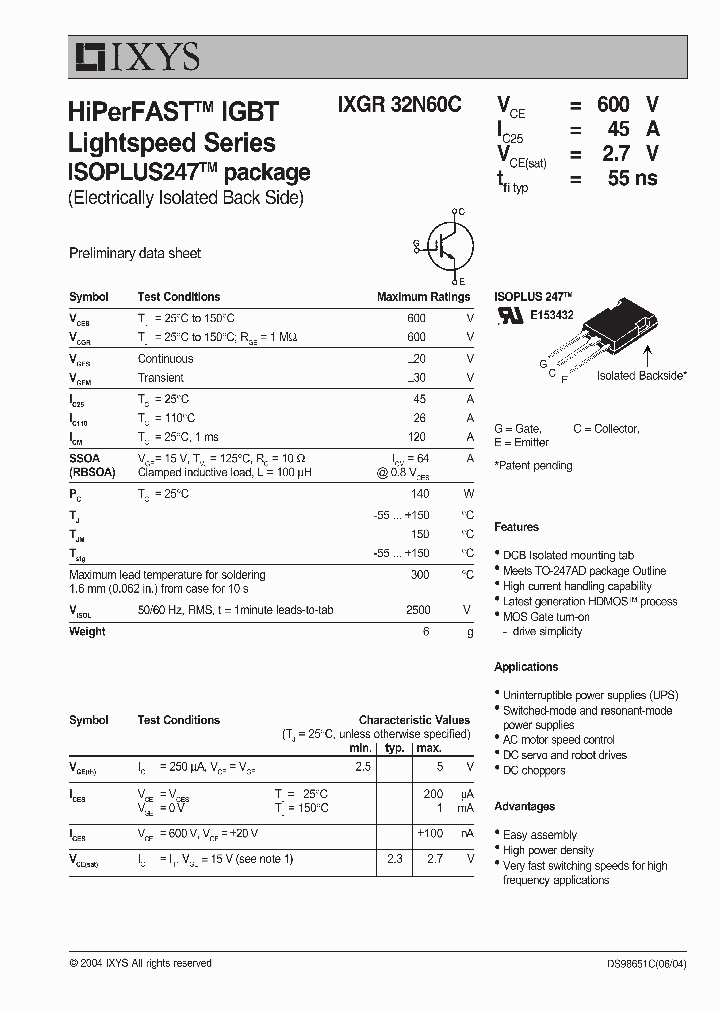 IXGR32N60C_7247967.PDF Datasheet