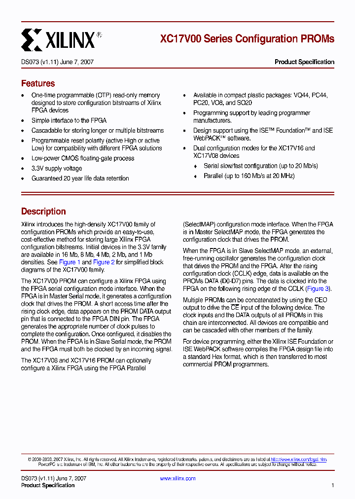 XC17V01SOG20C_7285251.PDF Datasheet