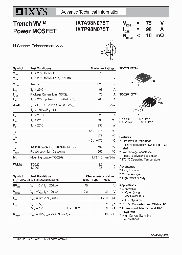 IXTP98N075T_7415299.PDF Datasheet