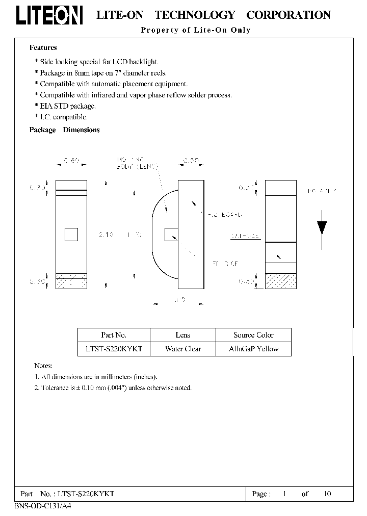 LTST-S220KYKT_7526093.PDF Datasheet