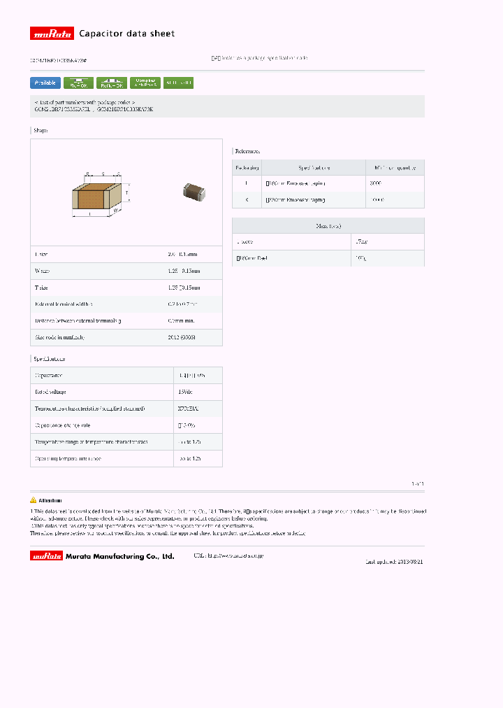 GCM21BR71C335KA73L_7531434.PDF Datasheet