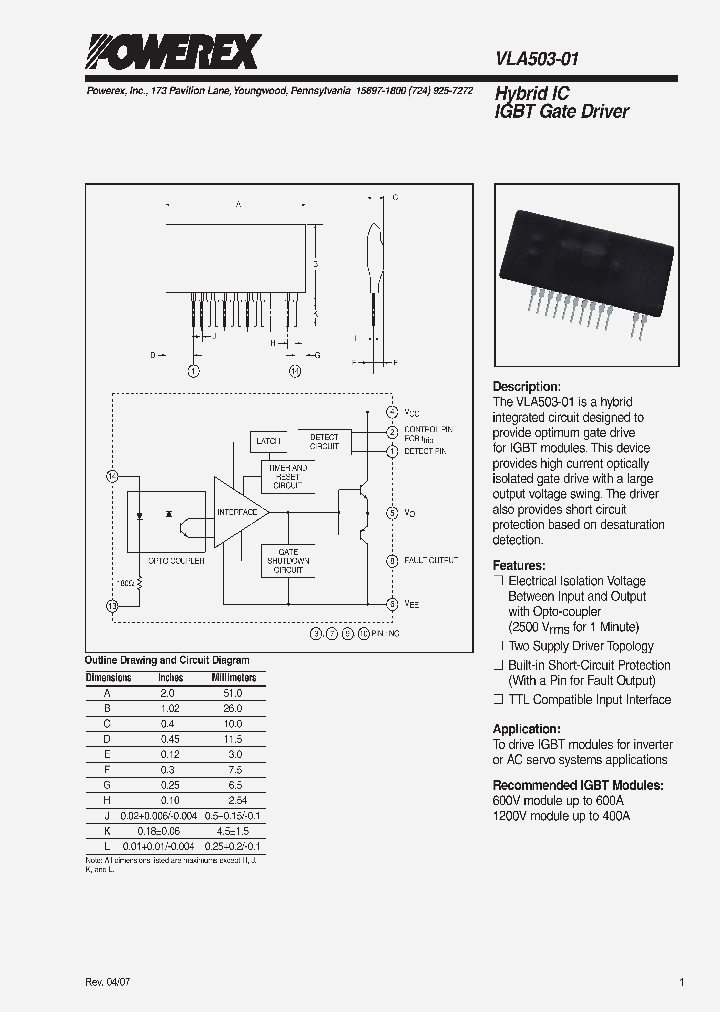 VLA503-01_7592917.PDF Datasheet