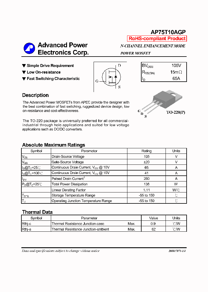 AP75T10AGP_7627102.PDF Datasheet