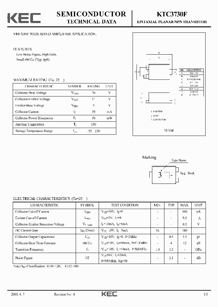 KTC3730F_7629631.PDF Datasheet