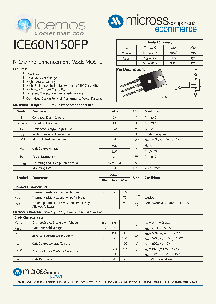 ICE60N150FP_7703749.PDF Datasheet