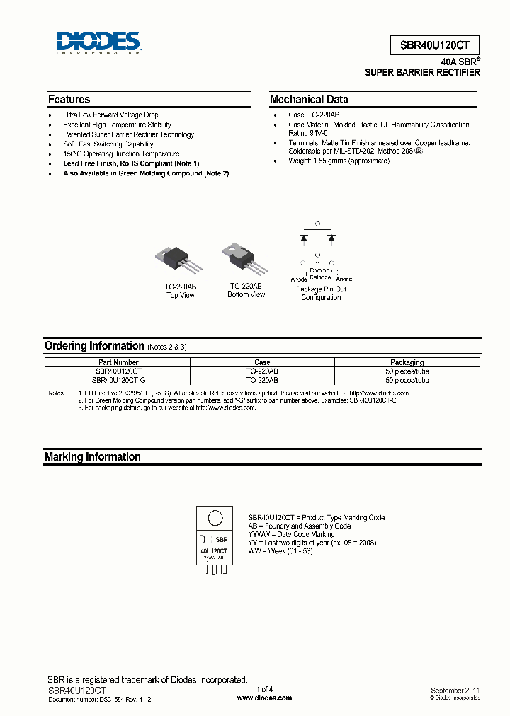 SBR40U120CT_7717508.PDF Datasheet