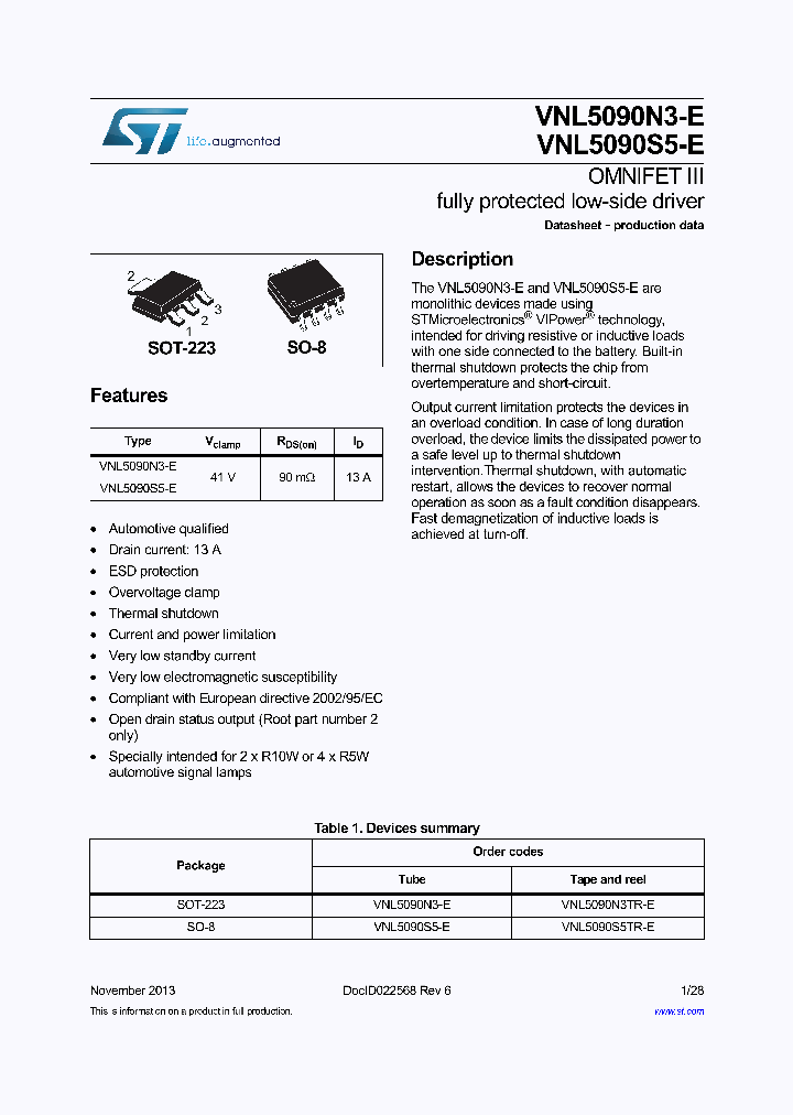 VNL5090S5-E_7775381.PDF Datasheet