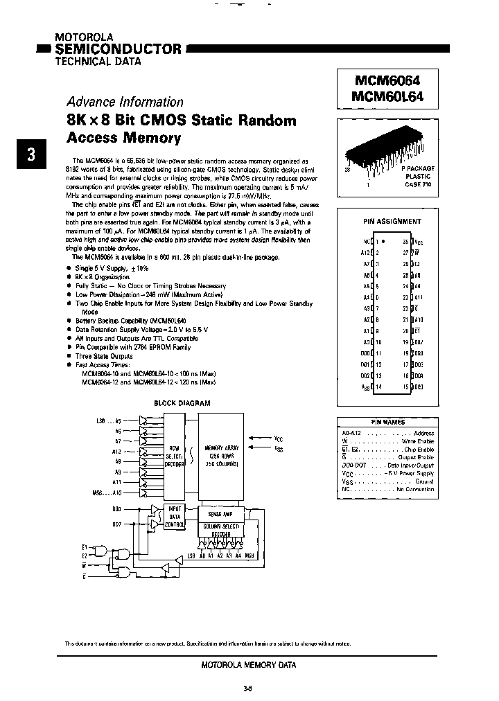 MCM6064P10_7865250.PDF Datasheet