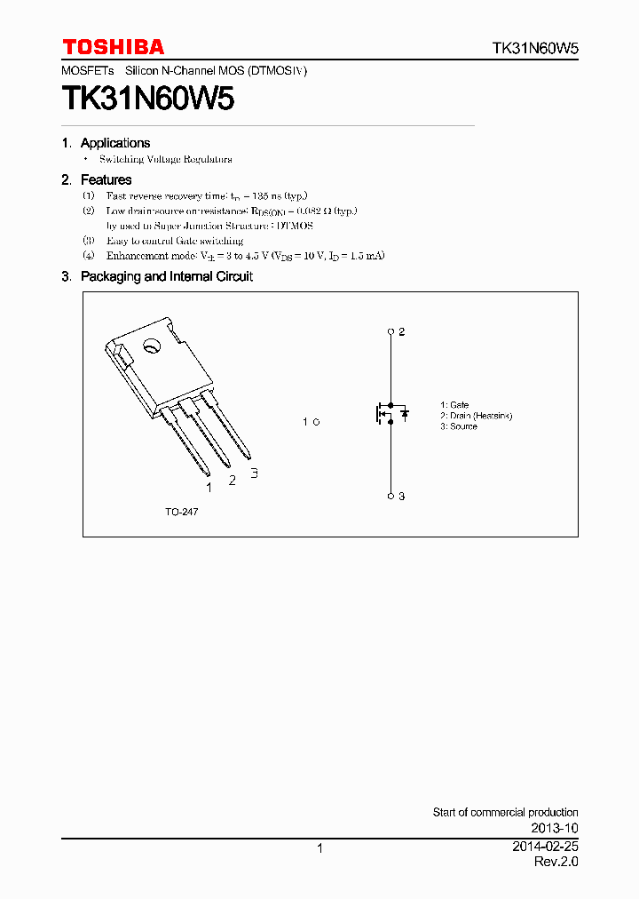 TK31N60W5_7890898.PDF Datasheet