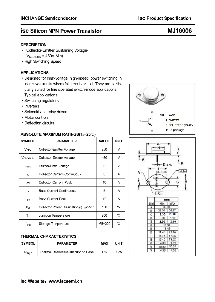 MJ16006_7897787.PDF Datasheet