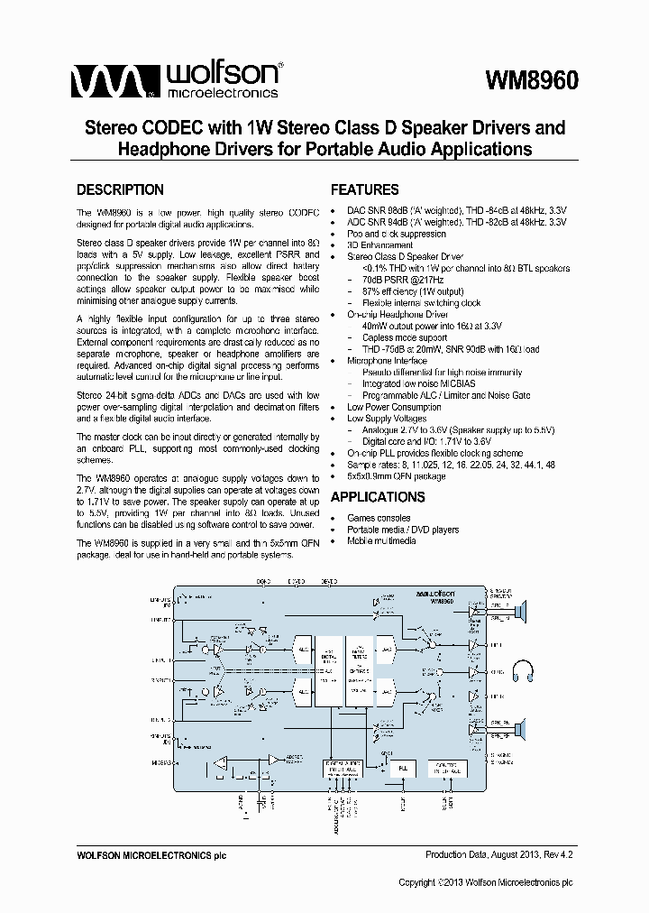 WM8960_7964671.PDF Datasheet