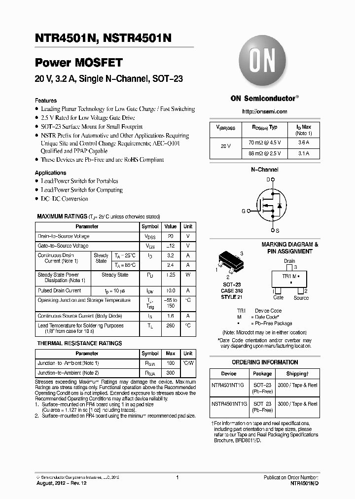 NSTR4501NT1G_8005890.PDF Datasheet