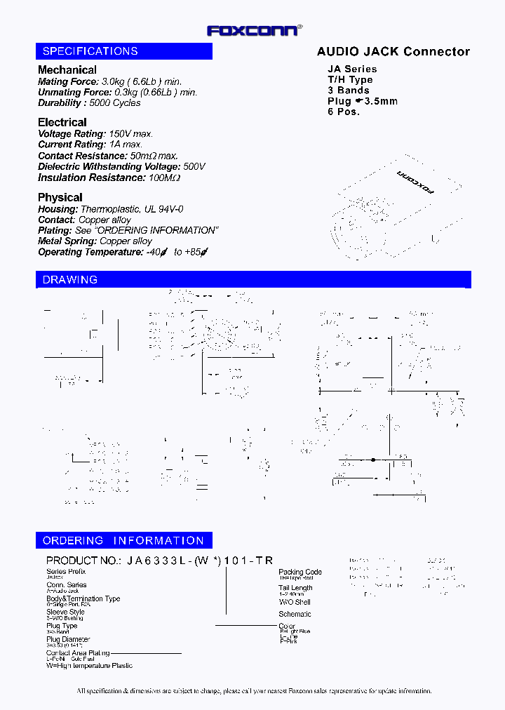 JA6333L-WP101-TR_8010819.PDF Datasheet