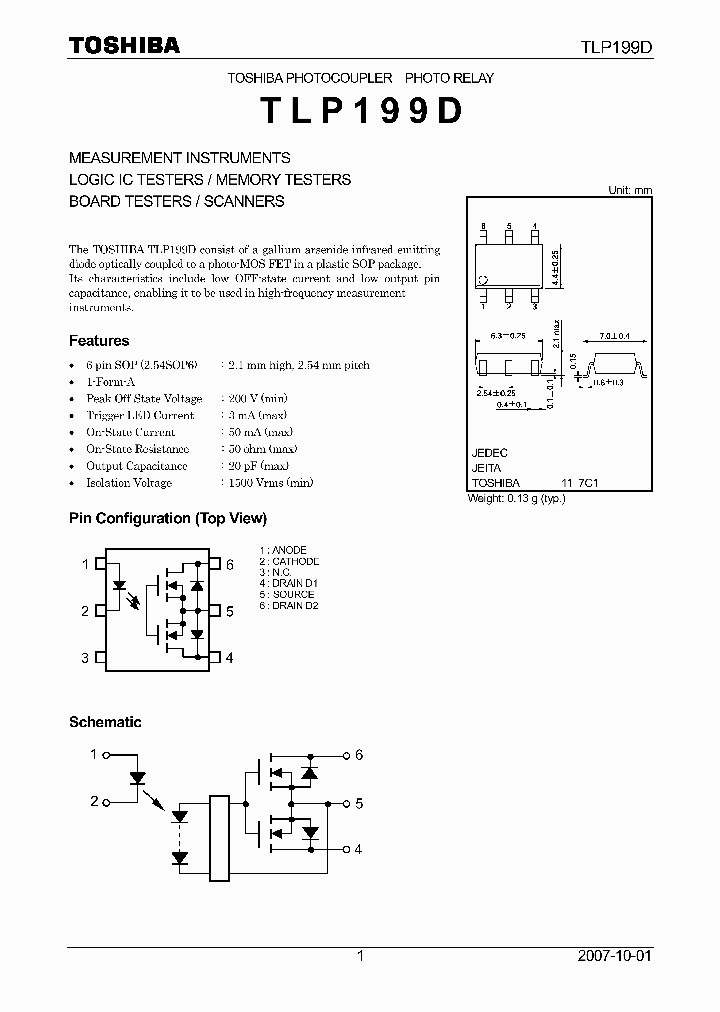 TLP199D_8011051.PDF Datasheet