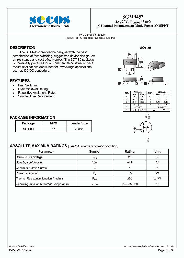 SGM9452_8039482.PDF Datasheet