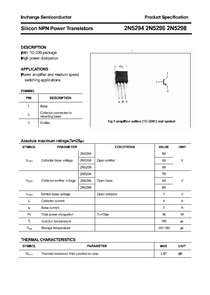 2N5294_8043926.PDF Datasheet