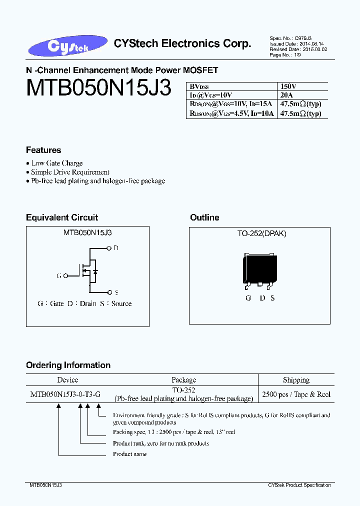 MTB050N15J3_8056097.PDF Datasheet