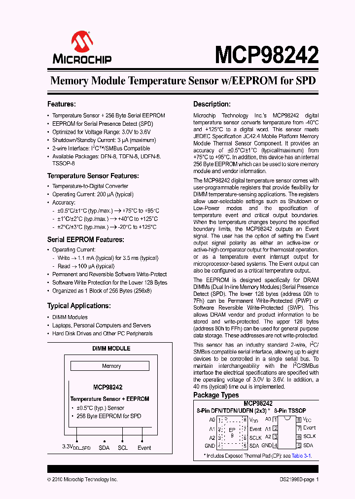 MCP98242-BEMC_8059242.PDF Datasheet