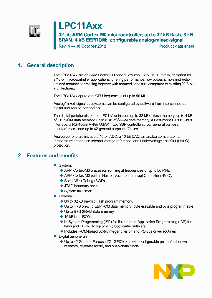 LPC11A11FHN33_8086147.PDF Datasheet