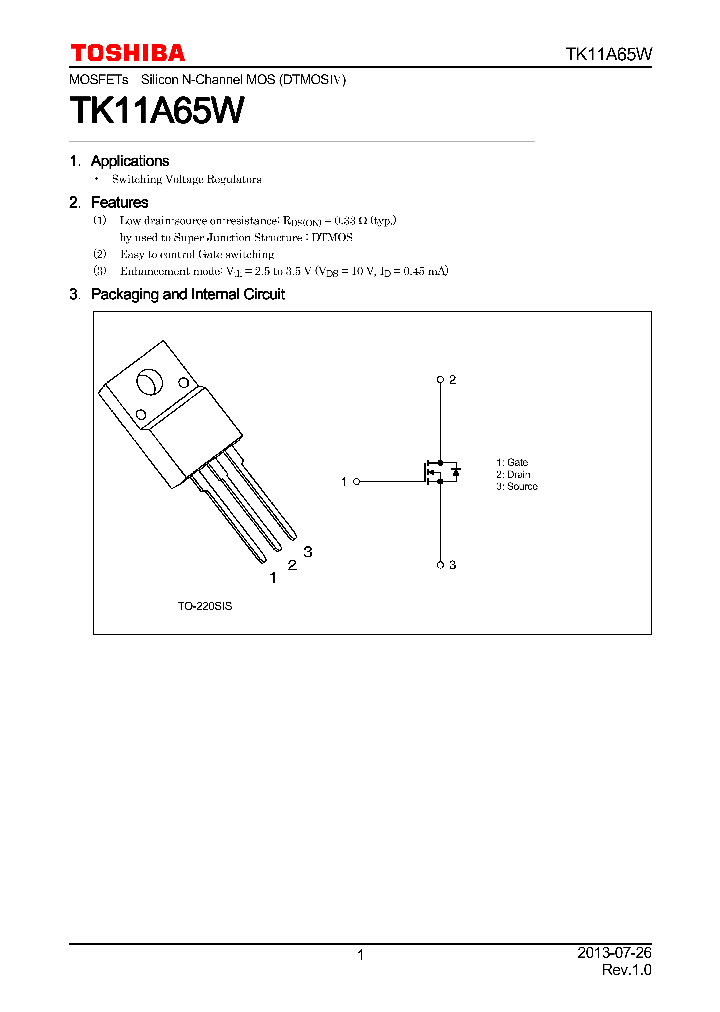 TK11A65W_7820183.PDF Datasheet