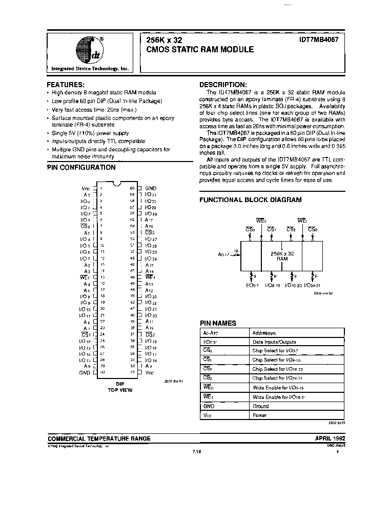 IDT7MB4067S35P_8105069.PDF Datasheet