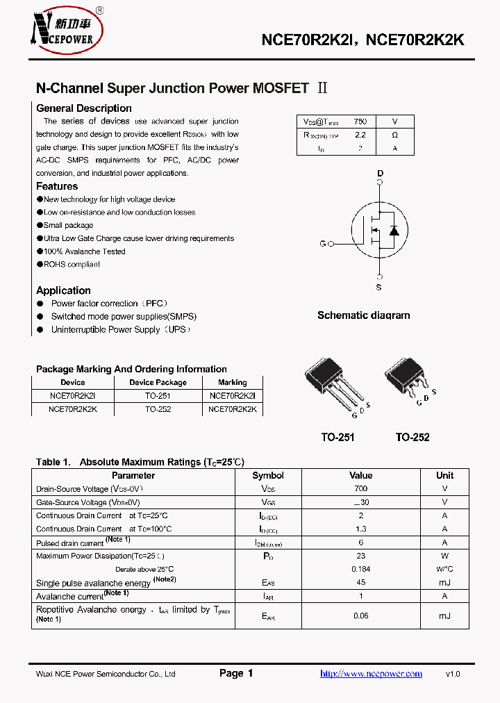 NCE70R2K2I_8110864.PDF Datasheet