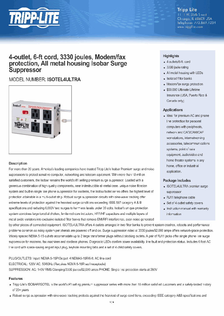 ISOTEL4ULTRA_8125530.PDF Datasheet