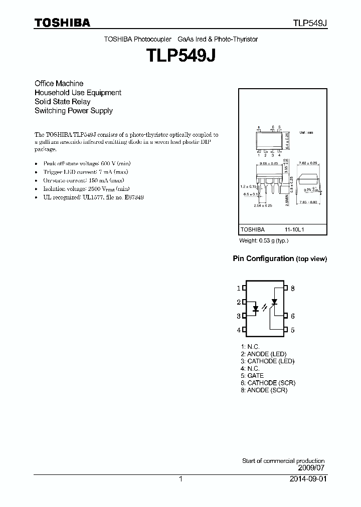 TLP549J_8149056.PDF Datasheet