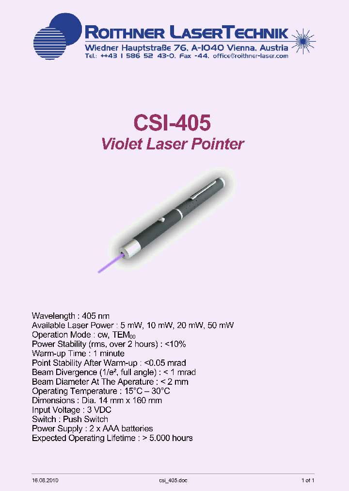 CSI-405_8166328.PDF Datasheet