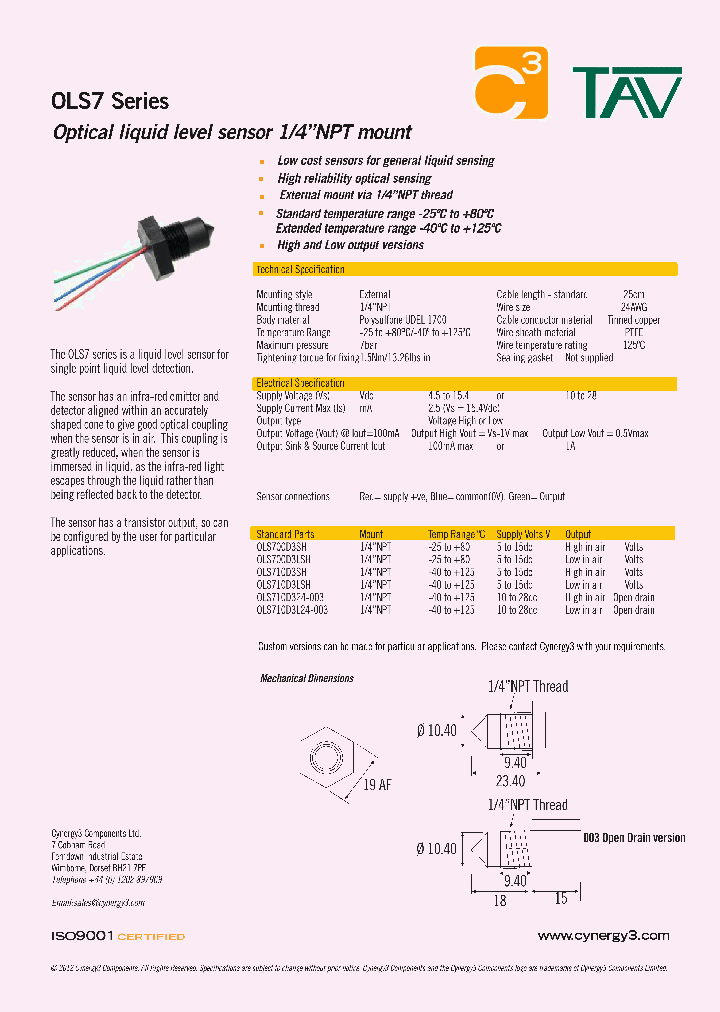 OLS700D3SH_8180791.PDF Datasheet