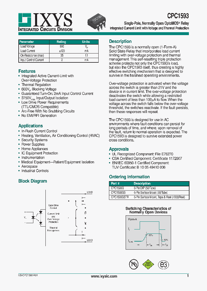 CPC1593G_8188429.PDF Datasheet