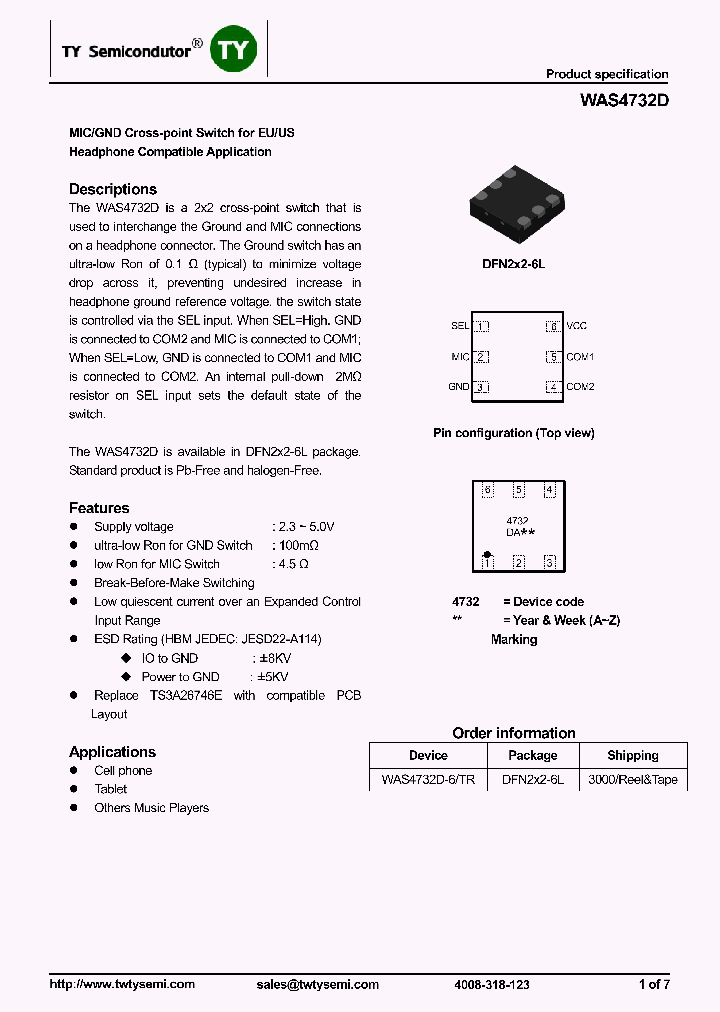 WAS4732D-6TR_8197018.PDF Datasheet