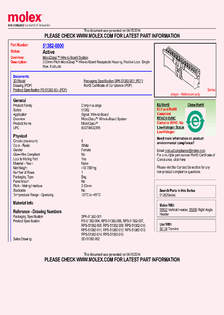 51382-0800_8200036.PDF Datasheet