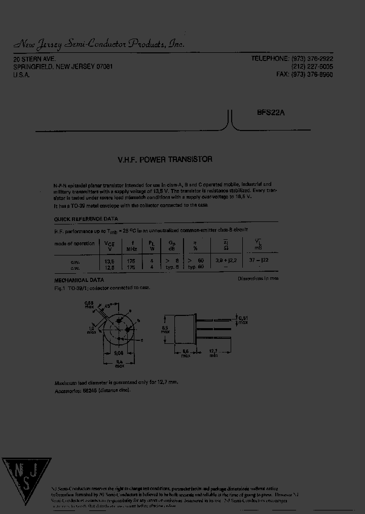 BFS22A_8239079.PDF Datasheet