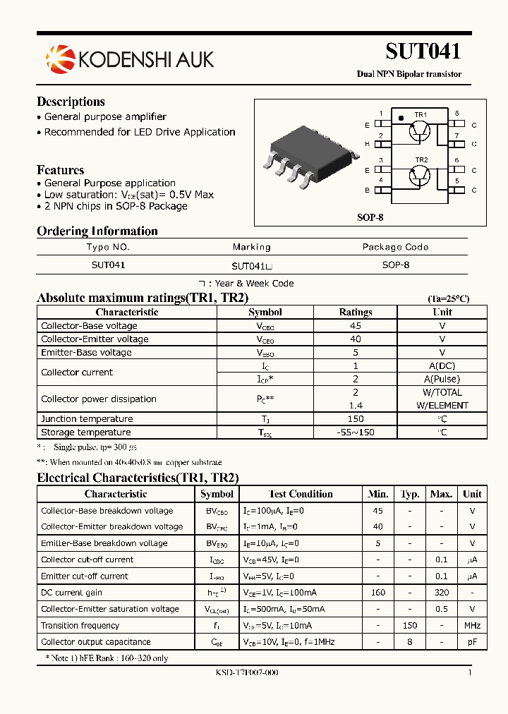 SUT041_8256221.PDF Datasheet