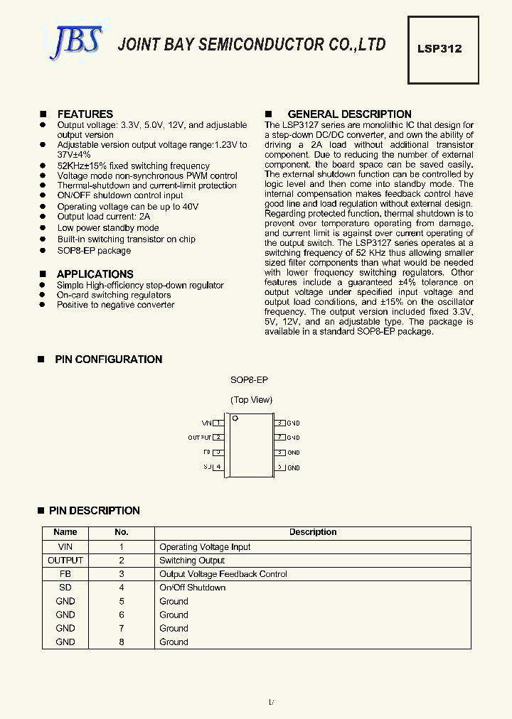 LSP3127_7874956.PDF Datasheet