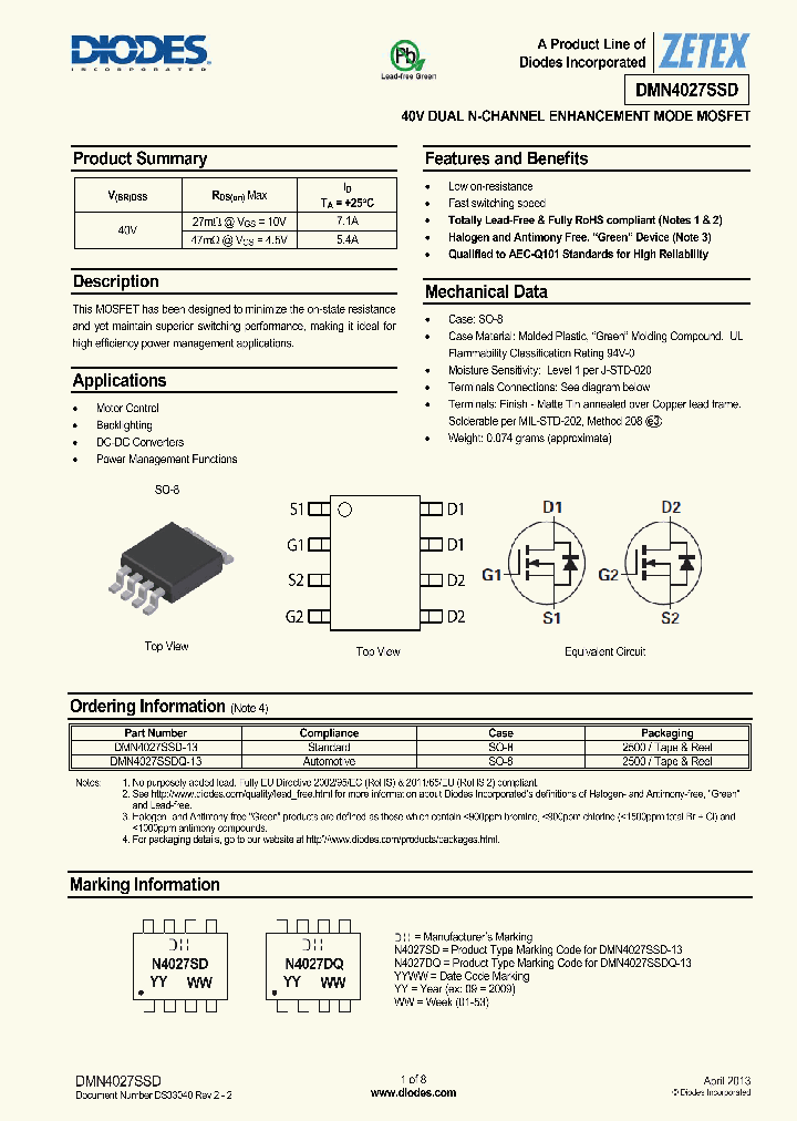 DMN4027SSD-15_8291148.PDF Datasheet