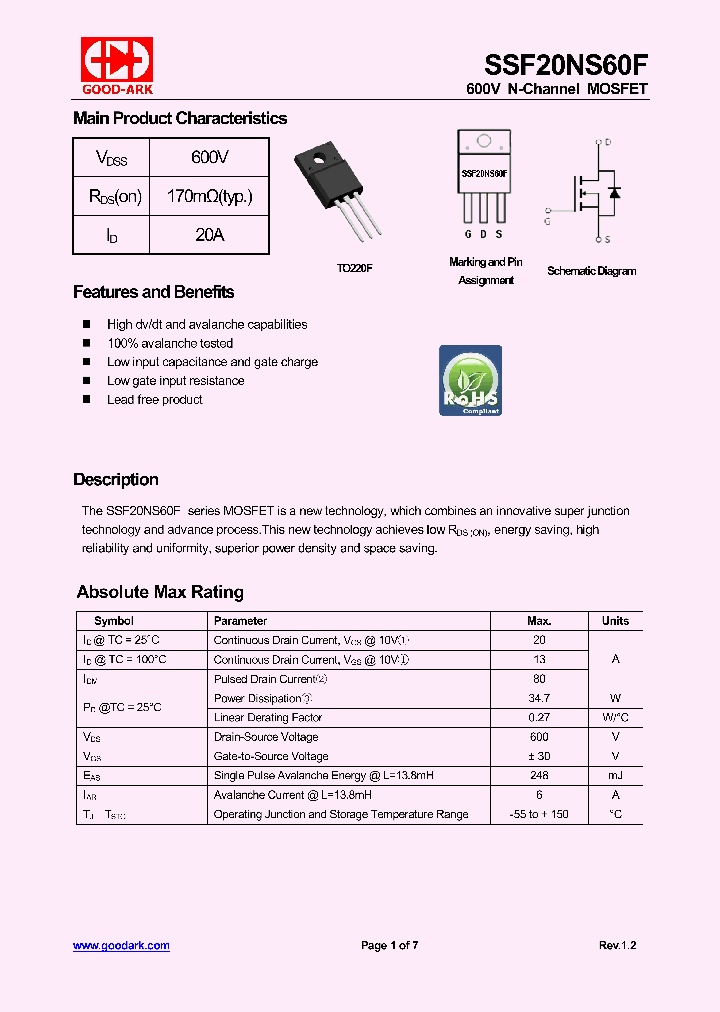 SSF20NS60F-15_8293637.PDF Datasheet