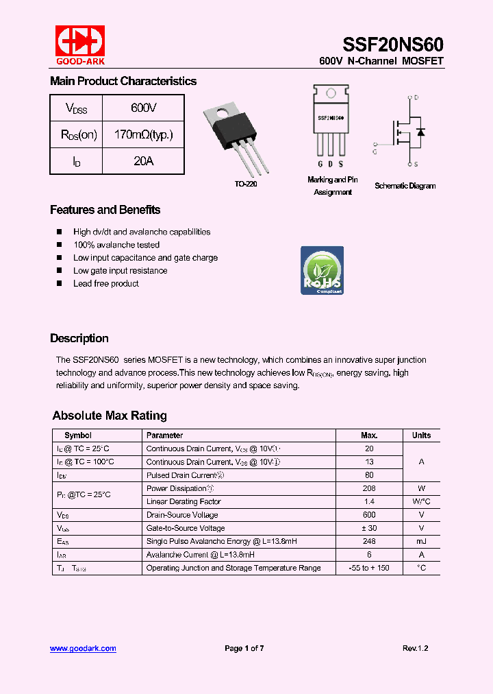 SSF20NS60-15_8293641.PDF Datasheet