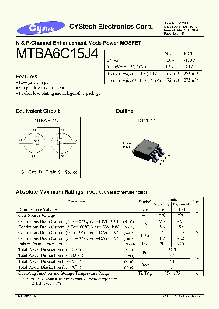 MTBA6C15J4_8295642.PDF Datasheet
