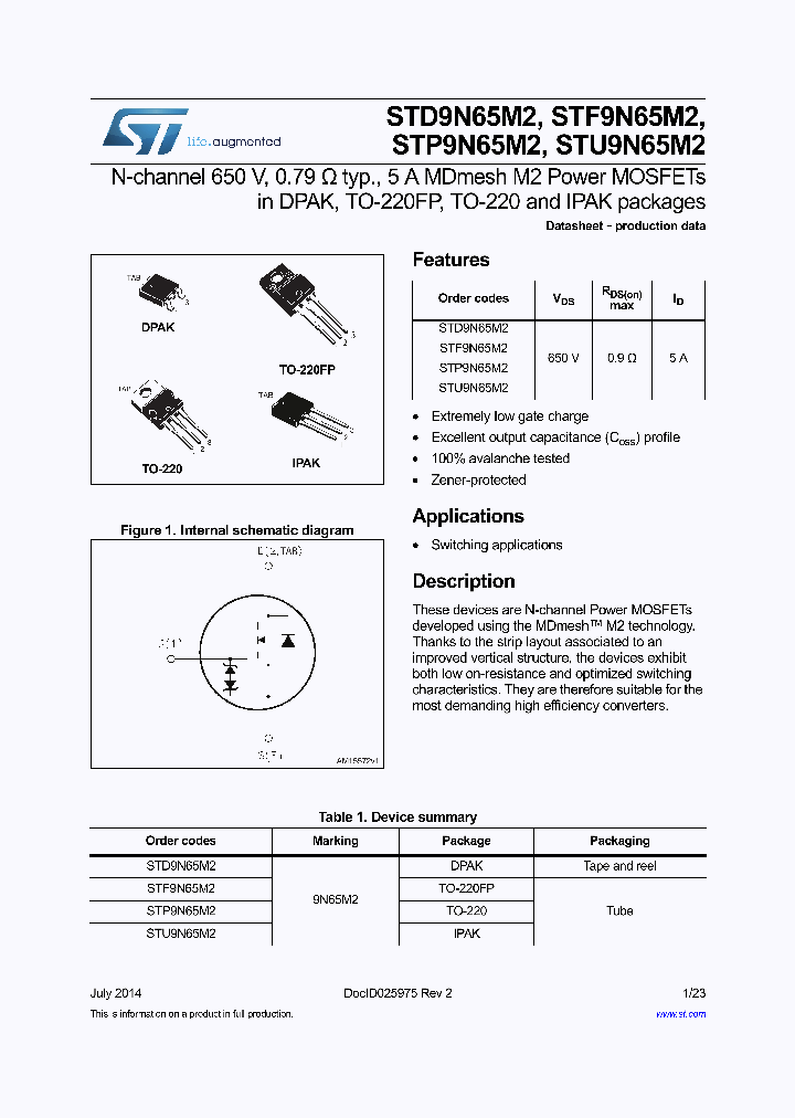 STP9N65M2_8304973.PDF Datasheet