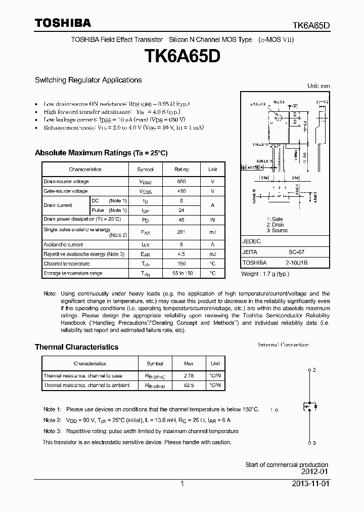 TK6A65D_8310327.PDF Datasheet